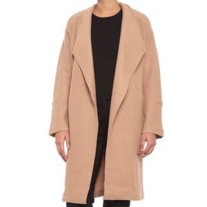 TAHARI Wool Blend Long Coat